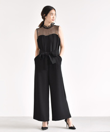 kaene | ドット×チュールオールインワン(つなぎ/オールインワン)