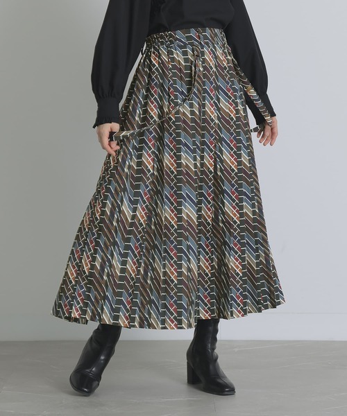 【極美品/希少】BALENCIAGA ロゴ総柄 ストレッチプリーツロングスカート 楽天市場】ロングスカート レディース シニア ファッション 起毛