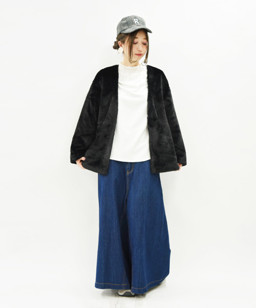 ノーカラーエコファージャケット ノーカラーエコファージャケット
