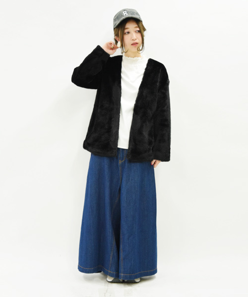 ノーカラーエコファージャケット ノーカラーエコファージャケット