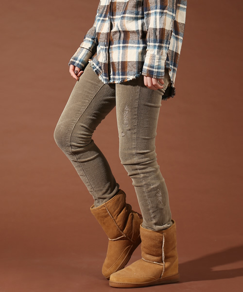 goa(ゴア)の「硫化ストレッチ コールスキニーパンツ(その他パンツ・レディース・ブラック/モカ/ベージュ・SMALL/MEDIUM)」の5枚目の写真