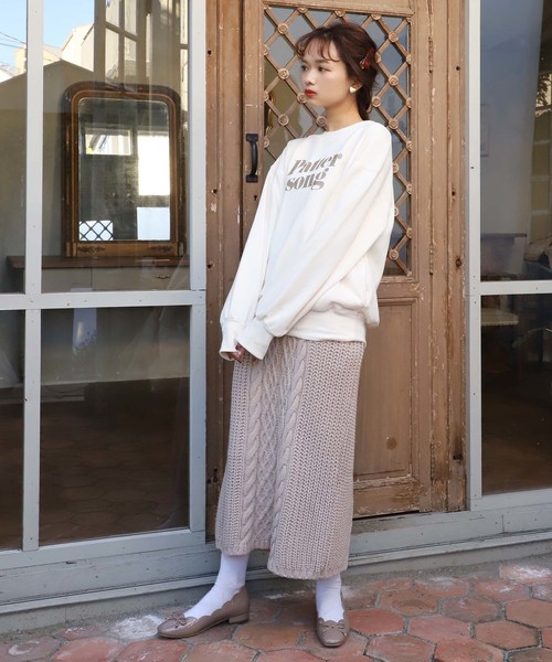 one after another NICE CLAUP(ワンアフターアナザーナイスクラップ)の「スカラバレエシューズ(バレエシューズ・レディース・アイボリー/モカ/アニマル・SMALL/MEDIUM/LARGE)」の6枚目の写真