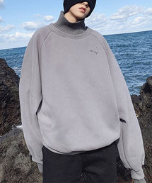 neos | 【neos -addictive design-】ビッグシルエット ハイネック リブ 切替 スウェット トレーナー トップス(スウェット)