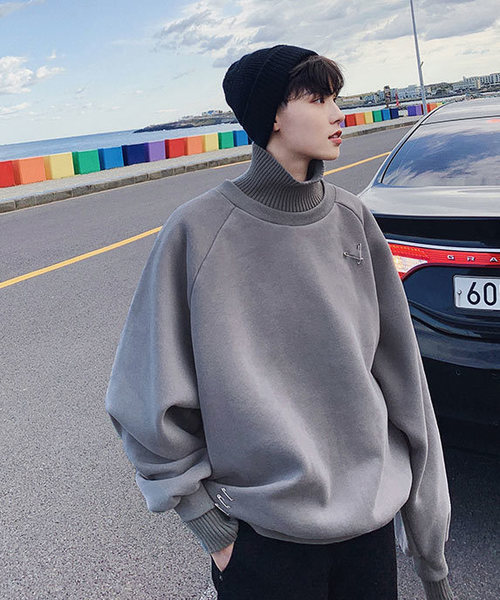 neos（ネオス）の「【neos -addictive design-】ビッグシルエット ハイネック スウェットトップス（スウェット・メンズ・ブラック/ベージュ/グレー・MEDIUM/LARGE/X-LARGE）」の19枚目の写真