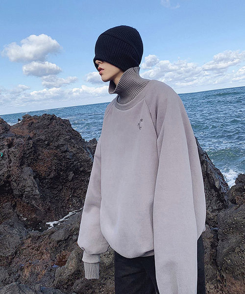 neos（ネオス）の「【neos -addictive design-】ビッグシルエット ハイネック スウェットトップス（スウェット・メンズ・ブラック/ベージュ/グレー・MEDIUM/LARGE/X-LARGE）」の18枚目の写真