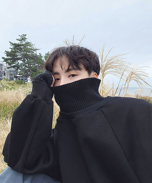 neos（ネオス）の「【neos -addictive design-】ビッグシルエット ハイネック スウェットトップス（スウェット・メンズ・ブラック/ベージュ/グレー・MEDIUM/LARGE/X-LARGE）」の15枚目の写真