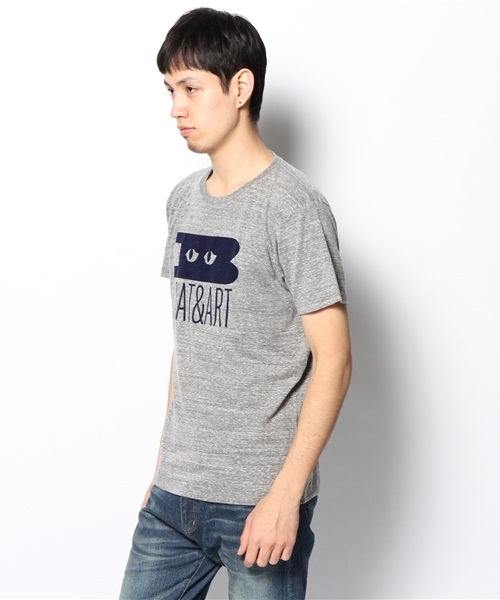 BEAMS T（ビームスティー）の「BEAMS T / CAT & ART（Tシャツ/カットソー・メンズ・ホワイト/チャコールグレー・X-SMALL/SMALL/MEDIUM/LARGE）」の5枚目の写真