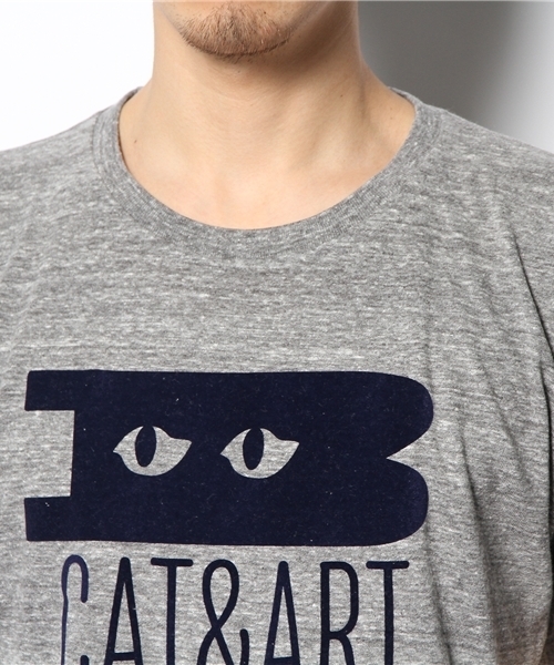 BEAMS T（ビームスティー）の「BEAMS T / CAT & ART（Tシャツ/カットソー・メンズ・ホワイト/チャコールグレー・X-SMALL/SMALL/MEDIUM/LARGE）」の7枚目の写真