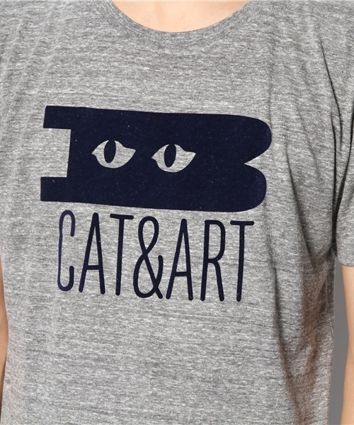BEAMS T（ビームスティー）の「BEAMS T / CAT & ART（Tシャツ/カットソー・メンズ・ホワイト/チャコールグレー・X-SMALL/SMALL/MEDIUM/LARGE）」の9枚目の写真