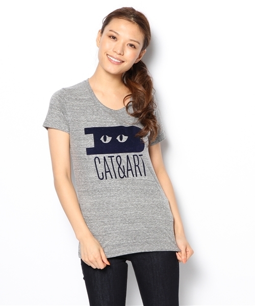 BEAMS T（ビームスティー）の「BEAMS T / CAT & ART（Tシャツ/カットソー・メンズ・ホワイト/チャコールグレー・X-SMALL/SMALL/MEDIUM/LARGE）」の11枚目の写真