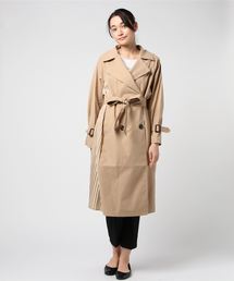 SPIGA | 異素材ﾌﾟﾘｰﾂﾃﾞｻﾞｲﾝｺｰﾄ(トレンチコート)