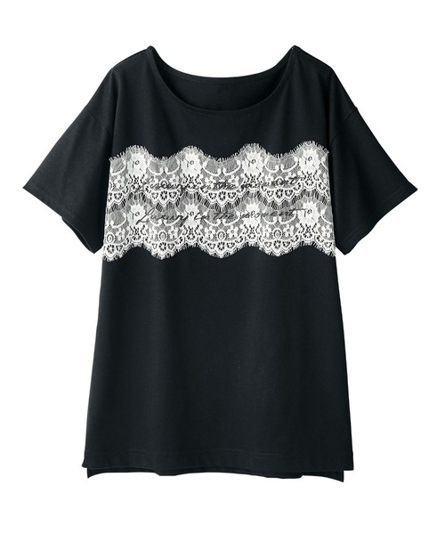 GeeRA(ジーラ)の「レディシルエットデザインTシャツ(Tシャツ/カットソー・レディース・ホワイト/ホワイト系その他/ブラック系その他/ブラック・SMALL/LARGE/X-LARGE/MEDIUM/XX-LARGE)」の4枚目の写真