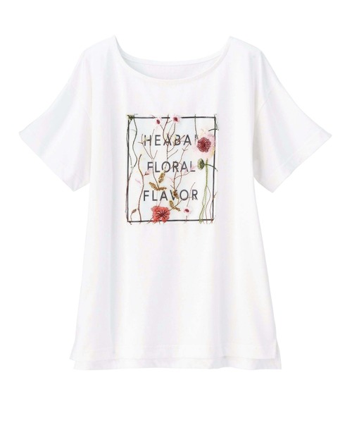 GeeRA(ジーラ)の「レディシルエットデザインTシャツ(Tシャツ/カットソー・レディース・ホワイト/ホワイト系その他/ブラック系その他/ブラック・SMALL/LARGE/X-LARGE/MEDIUM/XX-LARGE)」の2枚目の写真