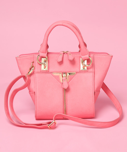 Soareak(ソアリーク)の「【DANIELLE NICOLE】 MINI CROSSBODY CARI(ハンドバッグ・レディース・ブラック/ライトピンク・FREE)」の1枚目の写真