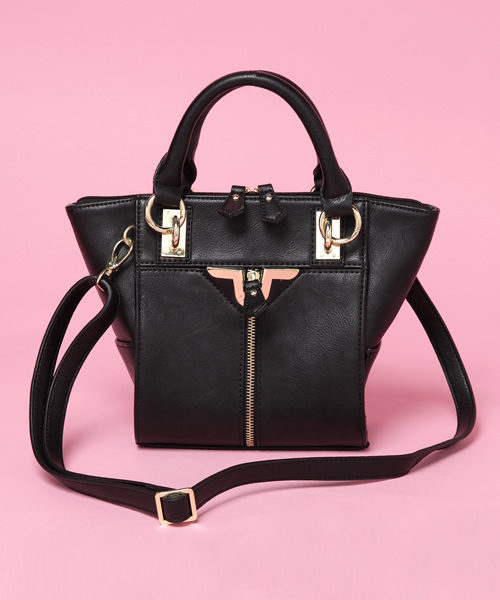 Soareak(ソアリーク)の「【DANIELLE NICOLE】 MINI CROSSBODY CARI(ハンドバッグ・レディース・ブラック/ライトピンク・FREE)」の5枚目の写真