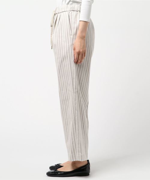 Munich（ミューニック）の「ストライプドビーリラックスパンツ（その他パンツ・レディース・ナチュラル/ネイビー/キャメル・S/M/XS）」の4枚目の写真