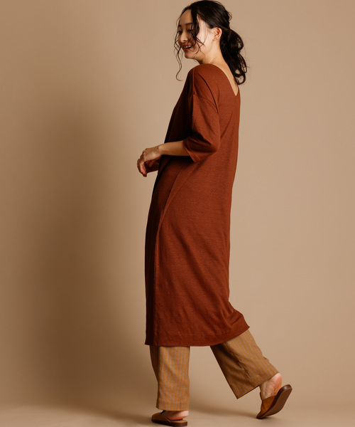 Munich（ミューニック）の「ストライプドビーリラックスパンツ（その他パンツ・レディース・ナチュラル/ネイビー/キャメル・S/M/XS）」の8枚目の写真