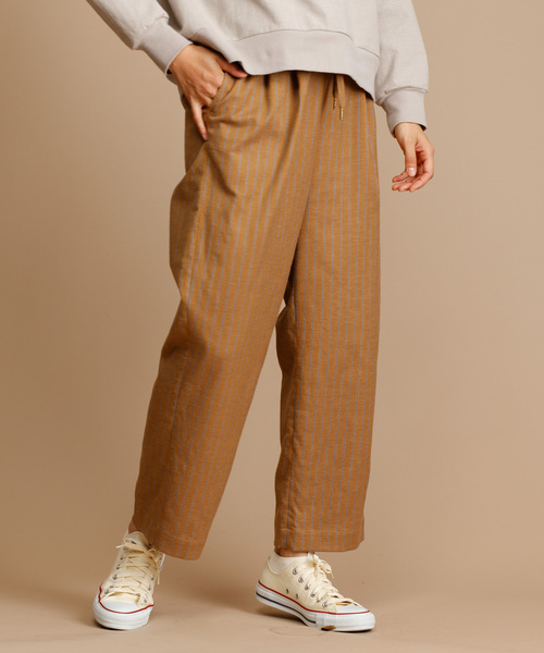 Munich（ミューニック）の「ストライプドビーリラックスパンツ（その他パンツ・レディース・ナチュラル/ネイビー/キャメル・S/M/XS）」の9枚目の写真