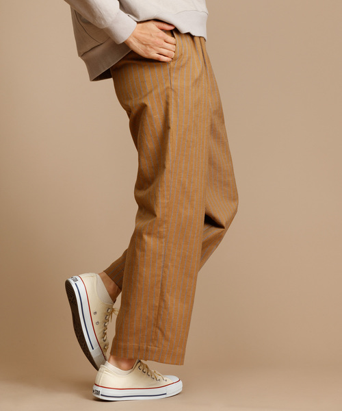 Munich（ミューニック）の「ストライプドビーリラックスパンツ（その他パンツ・レディース・ナチュラル/ネイビー/キャメル・S/M/XS）」の10枚目の写真