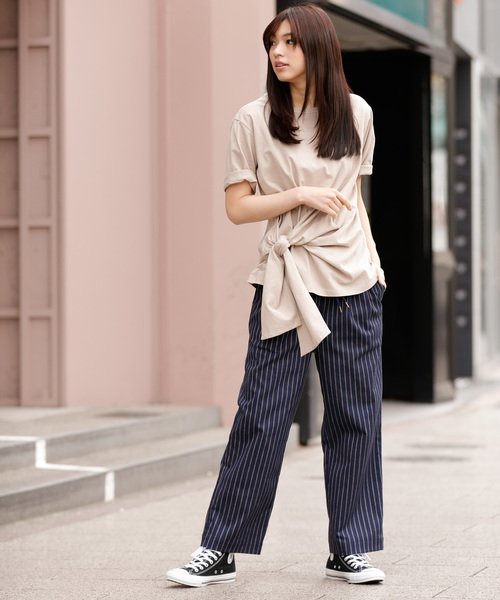 Munich（ミューニック）の「ストライプドビーリラックスパンツ（その他パンツ・レディース・ナチュラル/ネイビー/キャメル・S/M/XS）」の18枚目の写真