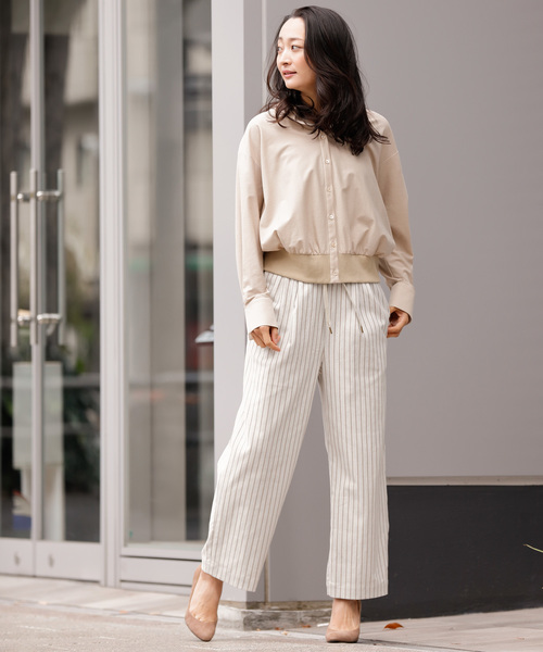 Munich（ミューニック）の「ストライプドビーリラックスパンツ（その他パンツ・レディース・ナチュラル/ネイビー/キャメル・S/M/XS）」の19枚目の写真