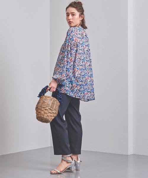 UNITED ARROWS(ユナイテッドアローズ)の「UWCS ミックスフラワー柄 ブラウス(シャツ/ブラウス)」|ネイビー