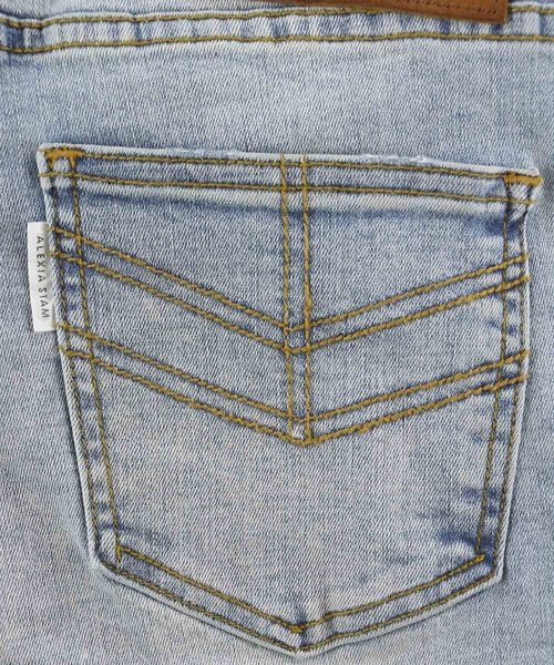 ALEXIA STAM（アリシアスタン）の「Arrow Pocket Stretch Ripped Skinny/スキニーパンツ（デニムパンツ・レディース・ライトブルー・XS/S/M）」の8枚目の写真