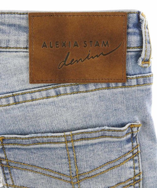 ALEXIA STAM（アリシアスタン）の「Arrow Pocket Stretch Ripped Skinny/スキニーパンツ（デニムパンツ・レディース・ライトブルー・XS/S/M）」の9枚目の写真