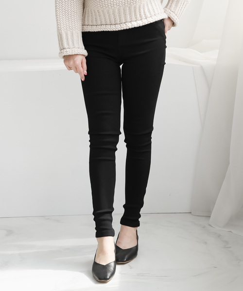 CLEA（クレア）の「スーパーストレッチ ブラック スキニーパンツ