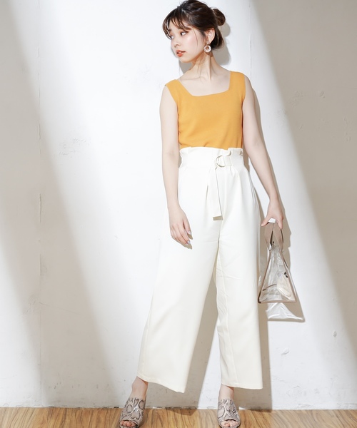 natural couture（ナチュラルクチュール）の「きれいめスクエアニットタンク（ニット/セーター・レディース・ブラック/ベージュ/パープル/オレンジ/グリーン系その他/ブラウン・FREE）」の17枚目の写真