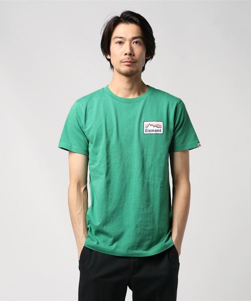 ELEMENT(エレメント)の「半袖 Tシャツ ELEMENT AJ021-208(Tシャツ/カットソー・メンズ・ホワイト/ブルー/グリーン・M/L/XL)」の2枚目の写真