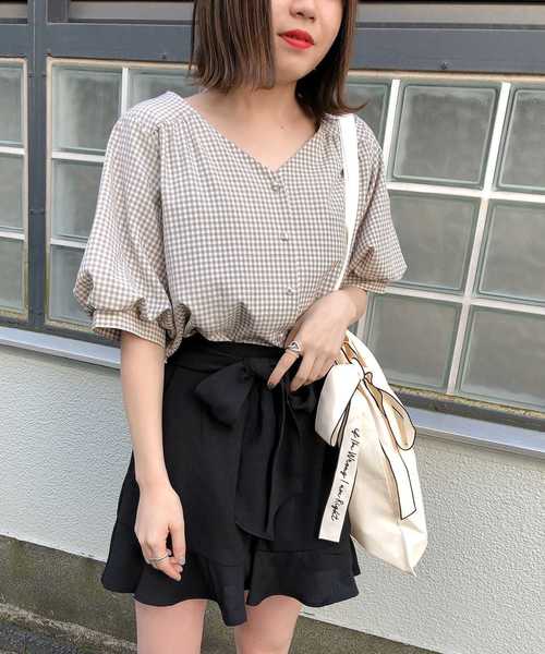 one after another NICE CLAUP（ワンアフターアナザーナイスクラップ）の「サイドリボントートバッグ（トートバッグ・レディース・アイボリー/ブラック/ベージュ/モカ・FREE）」の18枚目の写真