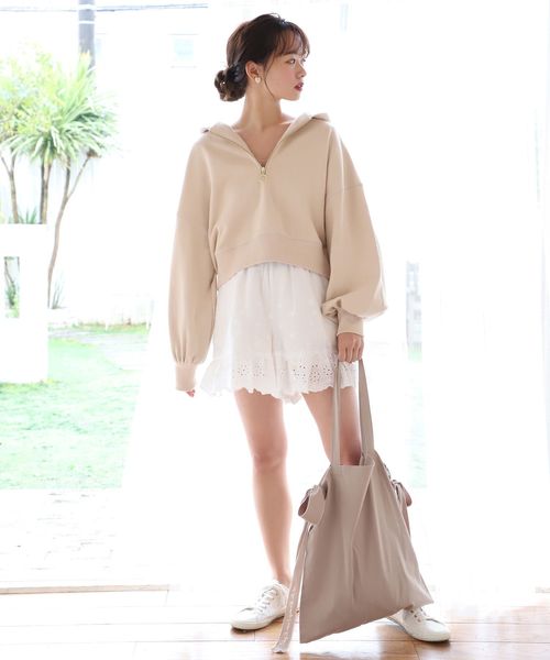 one after another NICE CLAUP（ワンアフターアナザーナイスクラップ）の「サイドリボントートバッグ（トートバッグ・レディース・アイボリー/ブラック/ベージュ/モカ・FREE）」の12枚目の写真