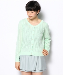 one after another NICE CLAUP | 【ナイスクラップ】すかし柄カーディガン(カーディガン/ボレロ)