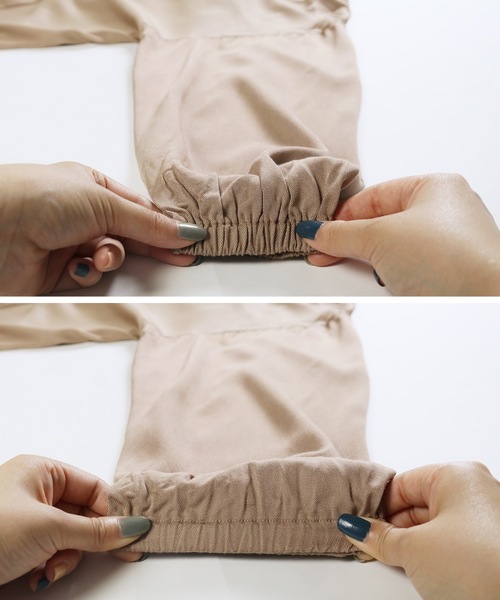 reca（レカ）の「ボリューム袖とろみガウン（シャツ/ブラウス・レディース・モカ/キャメル・M）」の21枚目の写真