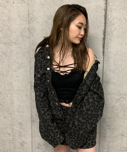 ENVYM（アンビー）の「ＬＥＯＰＡＲＤ ＪＫ（カバーオール・レディース・ブラック/ブラウン・FREE）」の5枚目の写真