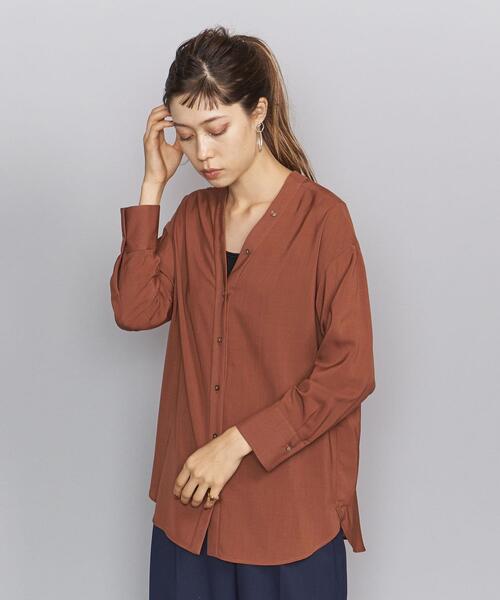 美品★高級◎ユナイテッドアローズアンドサンズ　ロングスリーブシャツ　1.7万　S ウォッシャブルウール ロングスリーブ Tシャツ ‐ MADE IN JAPAN ‐