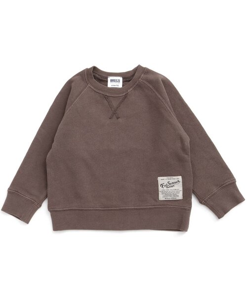 BREEZE（ブリーズ）の「/ラグランガゼットトレーナー（スウェット・キッズ・グレー/ネイビー/ピンク/マスタード/チャコール・130/140/150/90/100/110/120/80）」の2枚目の写真