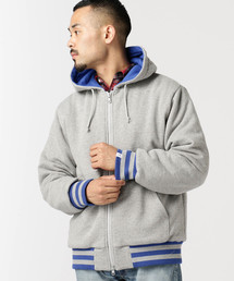 LOOPWHEELER × BEAMS PLUS / 別注 ダウン ジップ パーカー