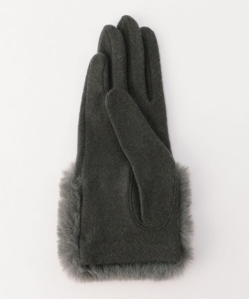 NOLLEY’S（ノーリーズ）の「【Vincent Pradier/ヴィンセントプラディエ】ファーカットグローブ（手袋・レディース・グレー/ネイビー・FREE）」の4枚目の写真