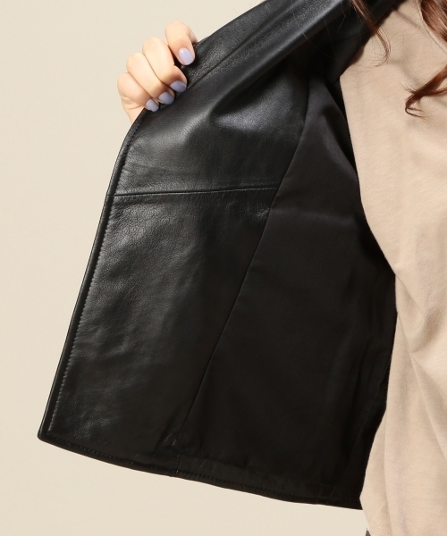 BEAUTY&YOUTH UNITED ARROWS（ビューティーアンドユースユナイテッドアローズ）の「BYMC ライダースブルゾン ◆（ライダースジャケット・レディース・オフホワイト/ブラック・SMALL/MEDIUM）」の14枚目の写真