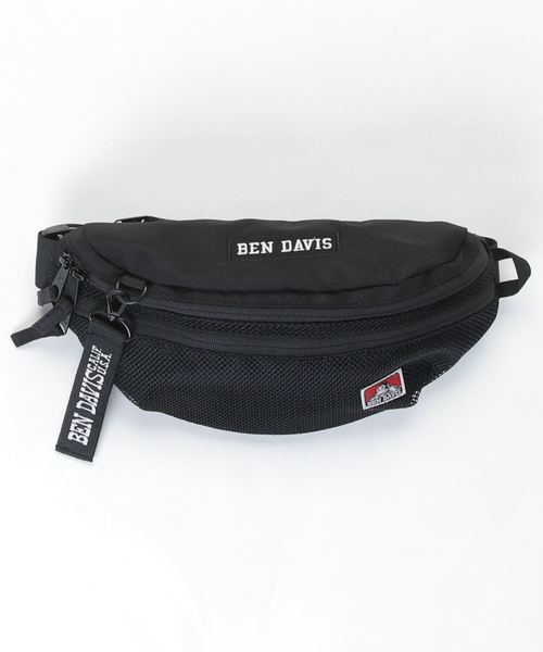 BEN DAVIS（ベンデイビス）の「WEGO/BEN DAVIS MESH WAIST BAG（ボディバッグ/ウエストポーチ・メンズ・ブラック/レッド・FREE）」の6枚目の写真
