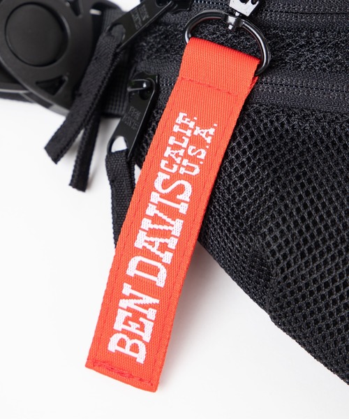 BEN DAVIS（ベンデイビス）の「WEGO/BEN DAVIS MESH WAIST BAG（ボディバッグ/ウエストポーチ・メンズ・ブラック/レッド・FREE）」の11枚目の写真