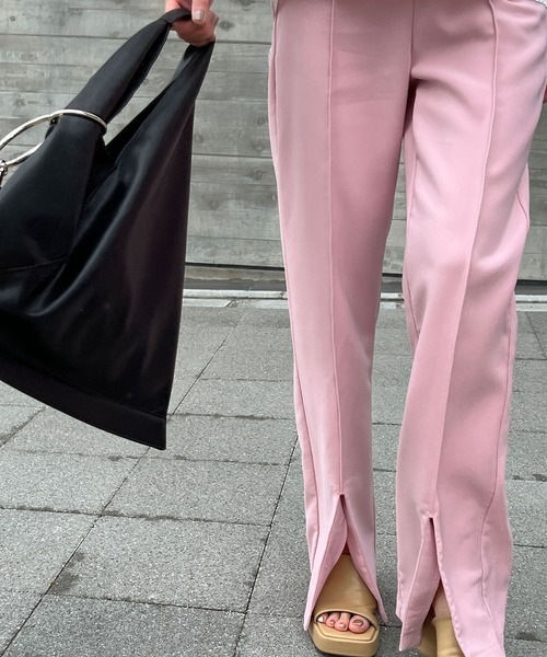 chuclla（チュクラ）の「トライアングル ソフトレザー バッグ je-101 cha166（トートバッグ・レディース・ブラック/アイボリー/ブラック系その他・FREE）」の14枚目の写真