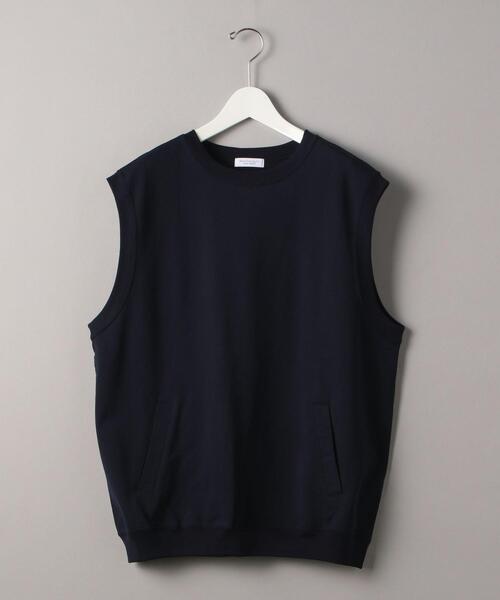BEAUTY&YOUTH UNITED ARROWS（ビューティーアンドユースユナイテッドアローズ）の「BY シャイニー スウェット ベスト（ベスト・メンズ・ネイビー/ベージュ・LARGE/MEDIUM/SMALL/X-LARGE）」の2枚目の写真