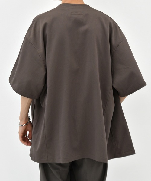 kutir（クティール）の「チャイナシャツ（シャツ/ブラウス・メンズ・ダークブラウン/オフホワイト/ライトグリーン・MEDIUM/LARGE）」の13枚目の写真