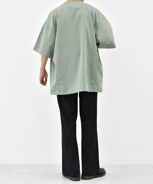 kutir（クティール）の「チャイナシャツ（シャツ/ブラウス・メンズ・ダークブラウン/オフホワイト/ライトグリーン・MEDIUM/LARGE）」の10枚目の写真