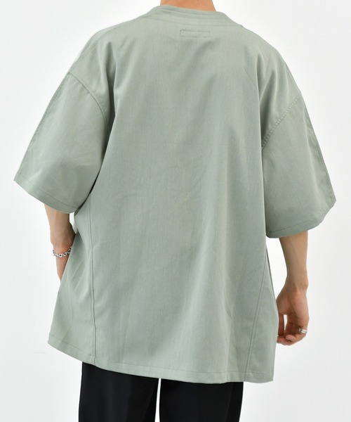 kutir（クティール）の「チャイナシャツ（シャツ/ブラウス・メンズ・ダークブラウン/オフホワイト/ライトグリーン・MEDIUM/LARGE）」の22枚目の写真