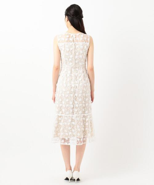 セール】【TOCCA LAVENDER】Eyelash Embroidery ロングドレス