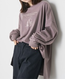 OLIVE des OLIVE | 線画刺繍BIGロンT(Tシャツ/カットソー)